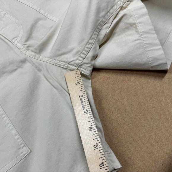 J. Crew High Waist Shorts in Cream with Gold Zippers - Picture 8 of 13